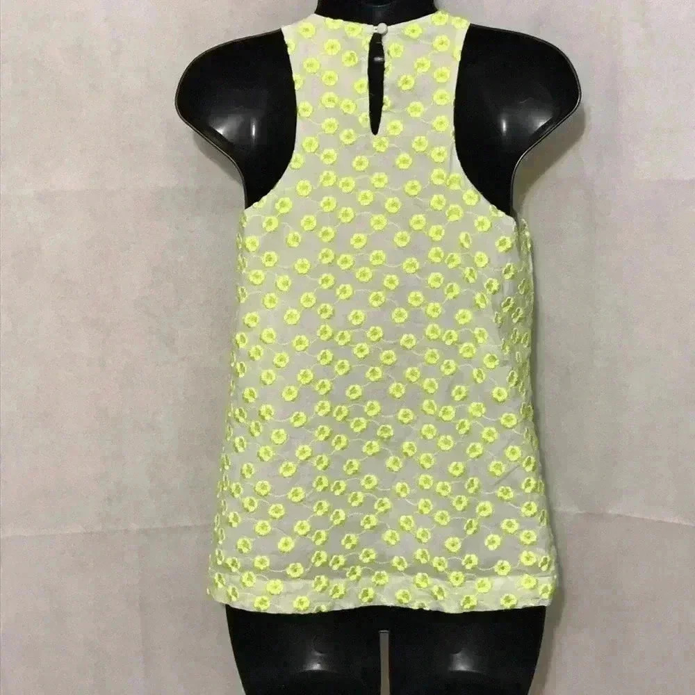 J. Crew Embroidered Floral Tank Size 0–D3 - Picture 3 of 6